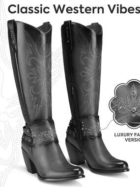 Cowboy Boots for Women, Cowgirl Boots Knee High
